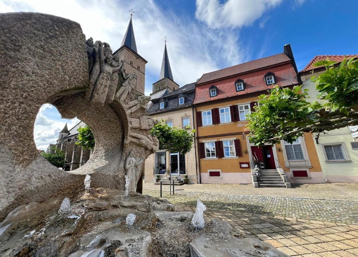 Hotel Weinstube Am Markt Gerolzhofen Esterno foto